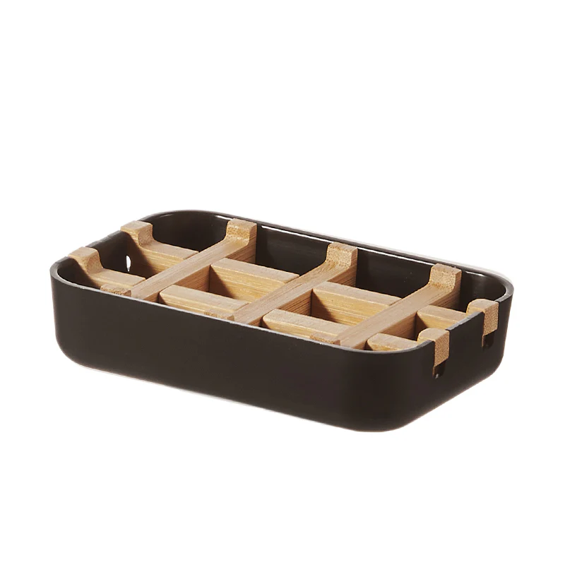 Soap Holder with Drain Tray - Black - Image 6