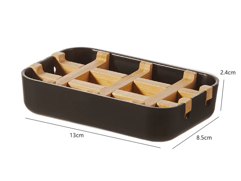Soap Holder with Drain Tray - Black - Image 7