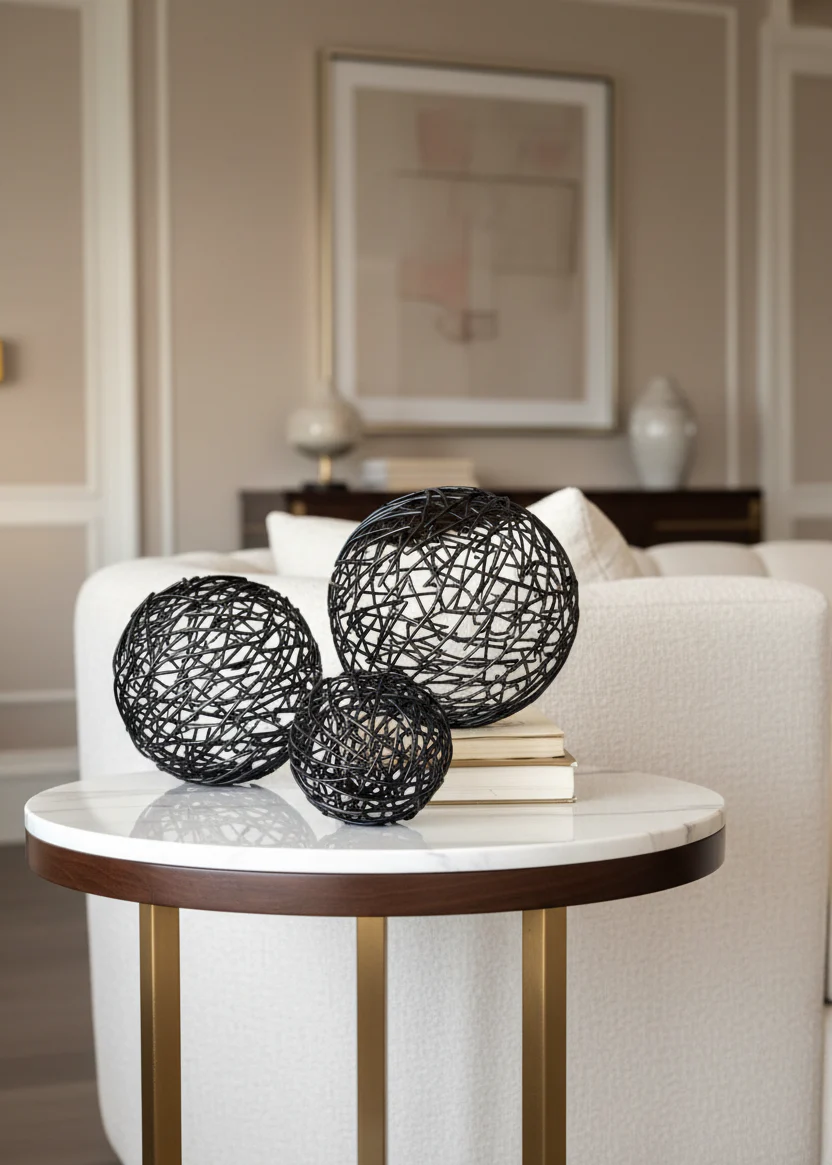 Sphere Set of 3 - Black - Image 4