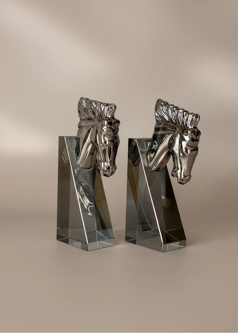 Stallion Crystal Bookend - Set of 2 - Image 3