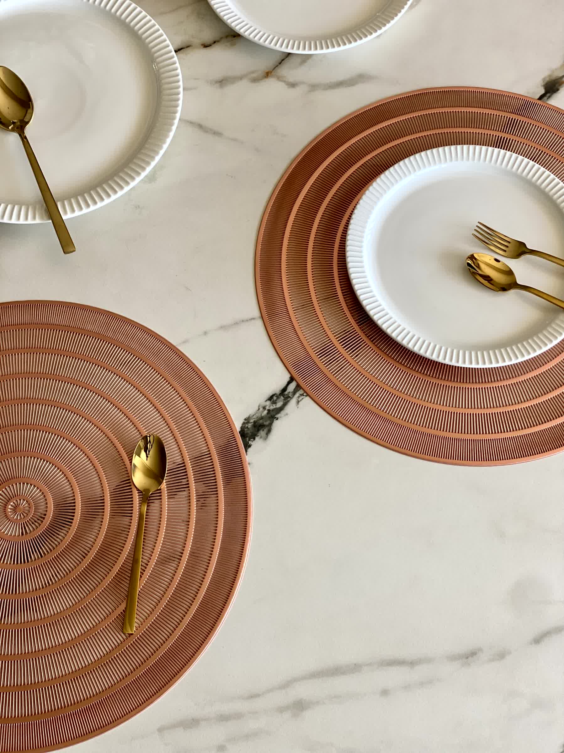 Swirling Table Mats - Copper (Set of 6) - Image 3